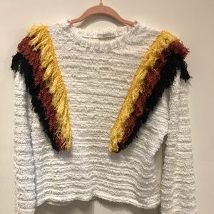 Zara long sleeve top with ruffles details